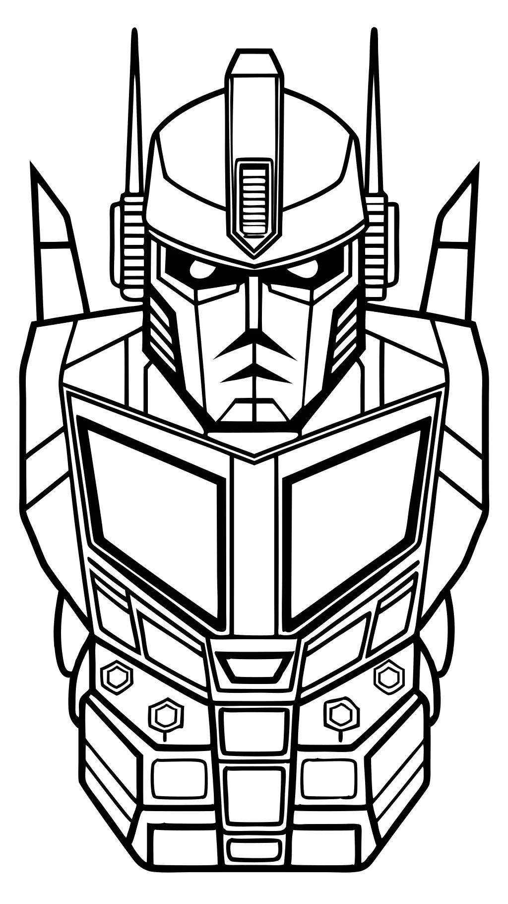 transformers optimus prime coloring pages